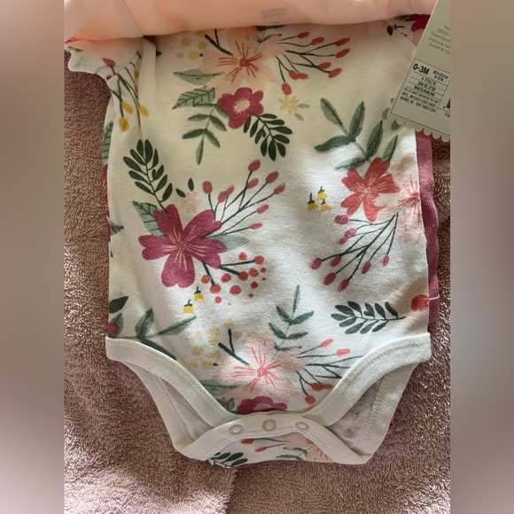 NWT Cloud Island 0-3 Month 4 pack Sleeveless Bodysuit - Picture 3 of 7